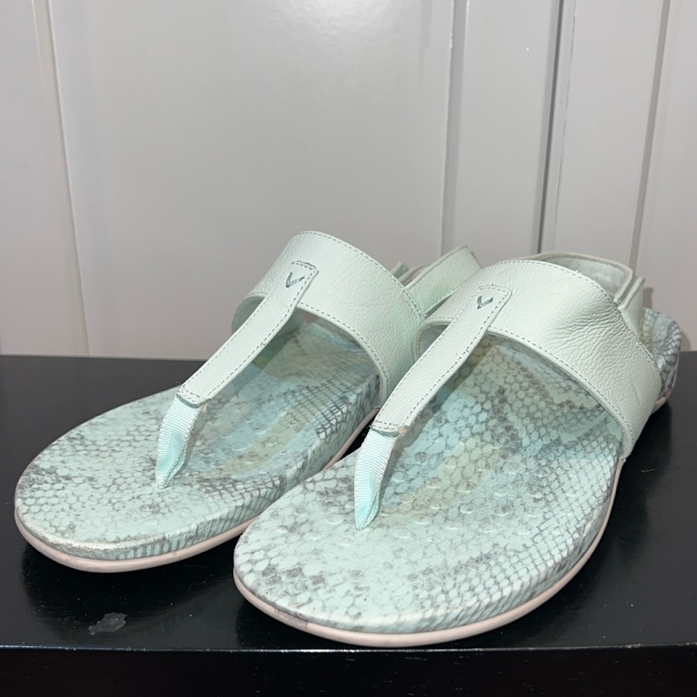 Vionic Rest Tala sea foam Slingback Thong Sandal. Size 8.5.